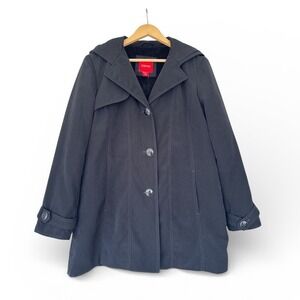 Esprit‎ Black Trench Coat M
